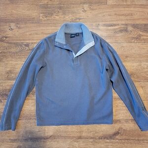 HUGO BOSS Men's 4 Button Pullover Sweater Size M Gray‎